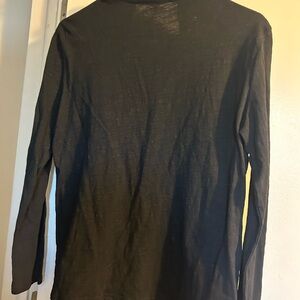 Classic Black Long Sleeve Women's Top